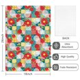 thumbnail image 2 of 2 Pcs Pioneer Flower Floral Print Pattern Kitchen Towels, Funny Microfiber Dish Towel Set, 18" X 26" Tea Towels, 2 of 6