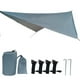 thumbnail image 1 of Toldo para hamaca de lona para acampar, fácil de instalar, ligero y para acampar, ideal para jardín, picnic, viajes, mochilerismo y senderismo. Gris, 1 of 8