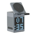 thumbnail image 1 of Soporte cargador inalámbrico magnético 6 en 1 con altavoz y despertador para teléfonos MagSafe, AirPods Pro y iWatch, 1 of 7