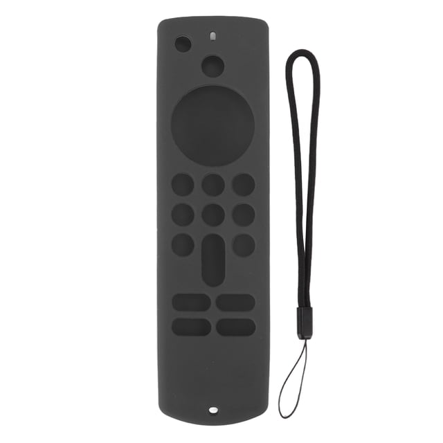 Funda de silicona para mando a distancia Fire TV Stick, funda protectora de silicona antideslizante con cordón, 3.ª generación, color gris