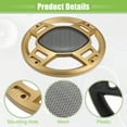 thumbnail image 4 of Unique Bargains 2 Pcs 6" Car Speaker Grills Cover Mesh Round Audio Subwoofer Protector with Screws Iron Gold Tone Black, 4 of 6