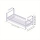 thumbnail image 1 of 1pc Dish Rack, Minimalist White Plate Drain Storage Organizer, Single-layer Tableware Storage Rack, Multi-functional Bowl Disc Draining Cage, Chopsticks Fork Spoon Knife Rack, Kitchen Accessories, 1 of 4