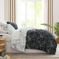 thumbnail image 4 of Elegant and Chic Winter Brush Reversible Soft 3-Piece Duvet Cover Set by Southshore Fine Linens, 4 of 4