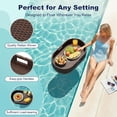 thumbnail image 2 of WLXIANG Floating Pool Tray Large PE Rattan Pool Serving Bar, Luxury Pool Floating Table with Handles for Pool Party, Hot Tub & Beach (Brown), 2 of 7