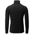 thumbnail image 3 of H2H Mens Slim Fit Turtleneck Pullover Rib Fabric Sweaters Basic Tops Knitted Thermal BLACK US L/ASIA XL (CMOSWL072), 3 of 6