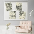 thumbnail image 4 of PixonSign Adhesive Posters Duotone Storybook Forest Tree Landscapes Wall Arts, Set of 4 Nature Wilderness Sketch Botanical Canvas Prints, Rustic Wall Décor for Home Decor - 11"x14", 4 of 5