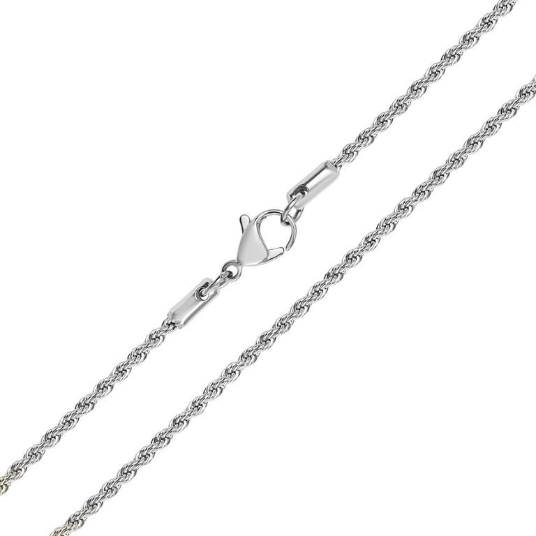 White gold hotsell necklace 24k