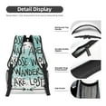 thumbnail image 4 of Disketp Not All Who Wander Are Lost1 Backpack - Comfortable Daypack with The right laptop for you Spacious Main Compartment & other poket - {designName} print, 4 of 6