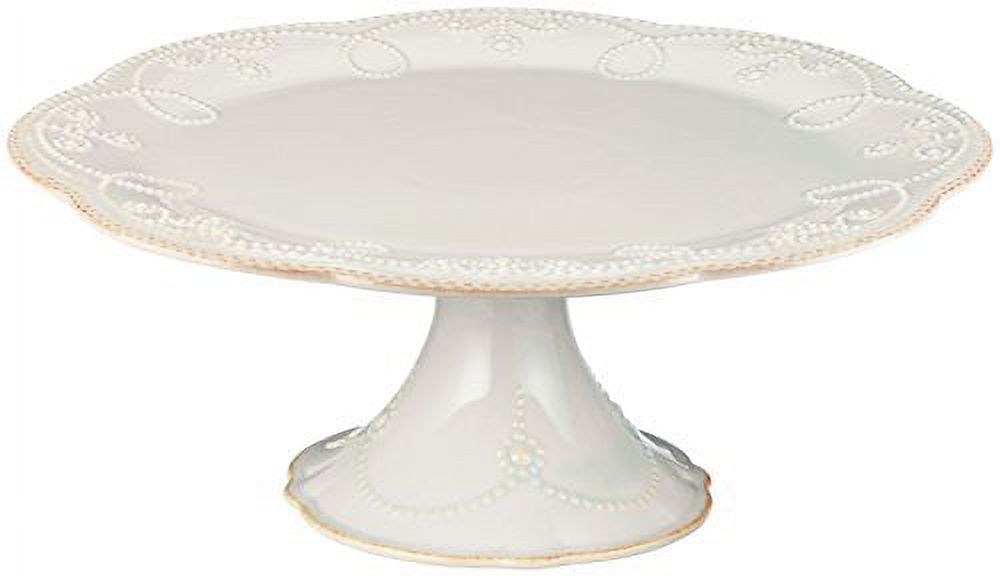 Lenox French Perle Pedestal Cake Plate, Medium, White 824745