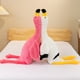 thumbnail image 4 of ZTGD - Peluche de flamenco rosa grande y súper suave con cremallera extraíble, relleno completo, decoración del hogar, almohada para abrazar, juguete para niños, 4 of 8