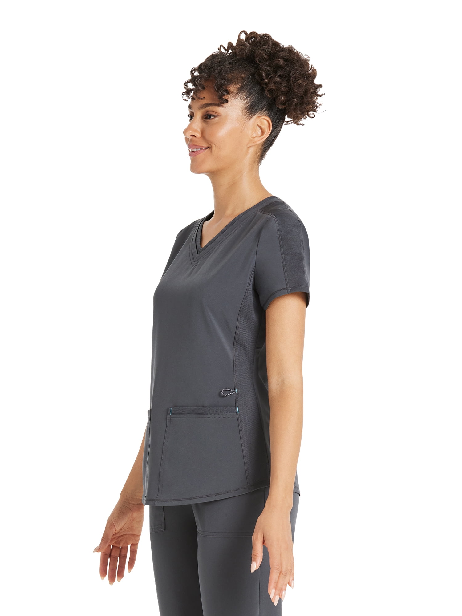 Scrubstar Women's Premium Performance Stretch Double V-Neck Scrub Top, Sizes XS-3XL