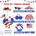 thumbnail image 3 of 5 Pcs/Set Bikini Porch Goose Outfits With Sunglasses, 23 Inch Fourth Of July Themed Clothes, Festive Decor For Porch And Lawn Goose Ornaments (Fourth Of July), 3 of 6