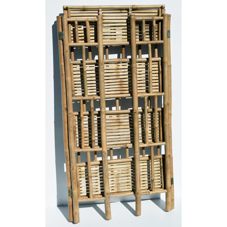 Bamboo54 4 Tier Bamboo Shelf, Foldable Unit for Space Saving