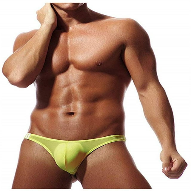 Mens Breathable Seamless Ice Silk Briefs Shorts Underpants