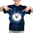 thumbnail image 3 of Nueva camiseta de Battle Cats para niños, niñas, camiseta de anime, juego de dibujos animados, camisetas 3D, camisetas de verano para niños, ropa informal de calle, 3 of 5