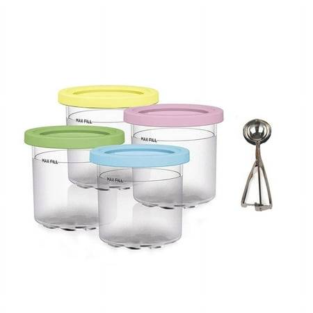 

4 Pack for Ninja XSKPLID2CD Compatible with for NC299AMZ and NC300S Series Cream Ice Cream Makers 1 Pint