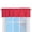 Red, variant on Collections Etc Solid Textured Swag Window Valance with Rod Pocket Top for Easy Hanging