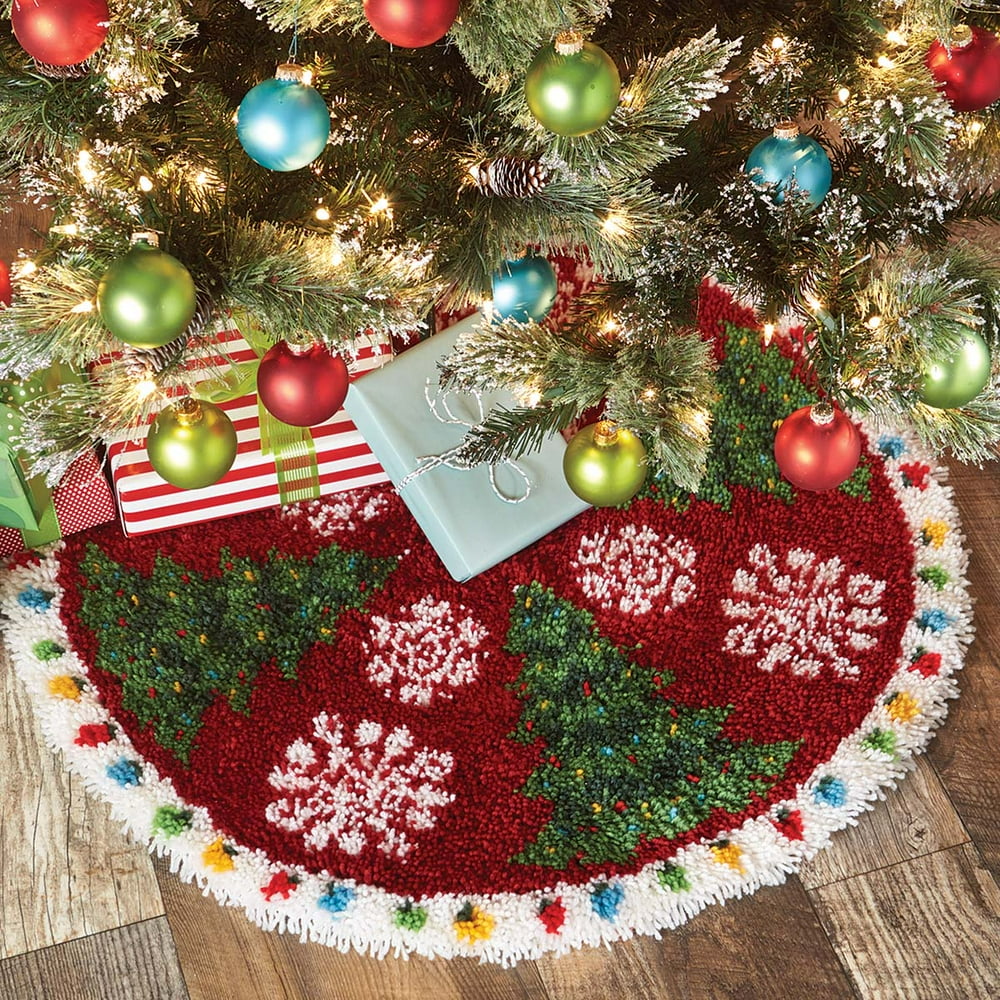 Herrschners® Holiday Trees in the Snow Latch Hook Kit