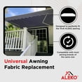 thumbnail image 4 of ALEKO 10'x8' Retractable Patio Awning Fabric Replacement, Gray Color, 4 of 10