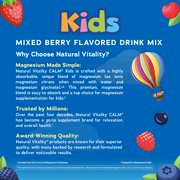 Calm Magnesium Kids Supplement Powder | Mixed Berry Flavor | 16 oz | by Natural Vitality