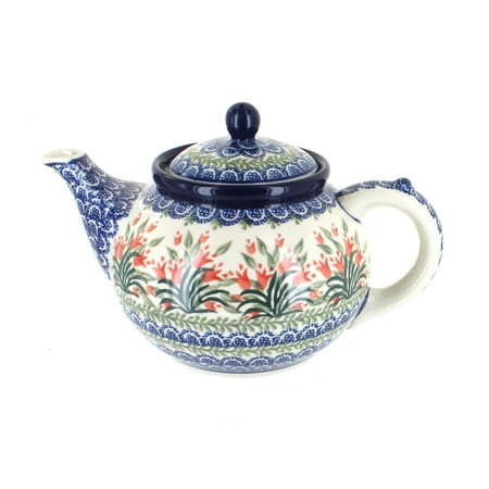 

Blue Rose Polish Pottery Spring Tulip Medium Teapot