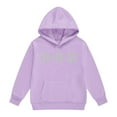 thumbnail image 4 of Gaexia Boys Sweatsuit Tracksuits Sweatshirt and Pants Warm Up Suit Solid Color Hoodie Sets 2 Pieces Kids Sweatsuit Back To School,Purple,8-9 Years, 4 of 6