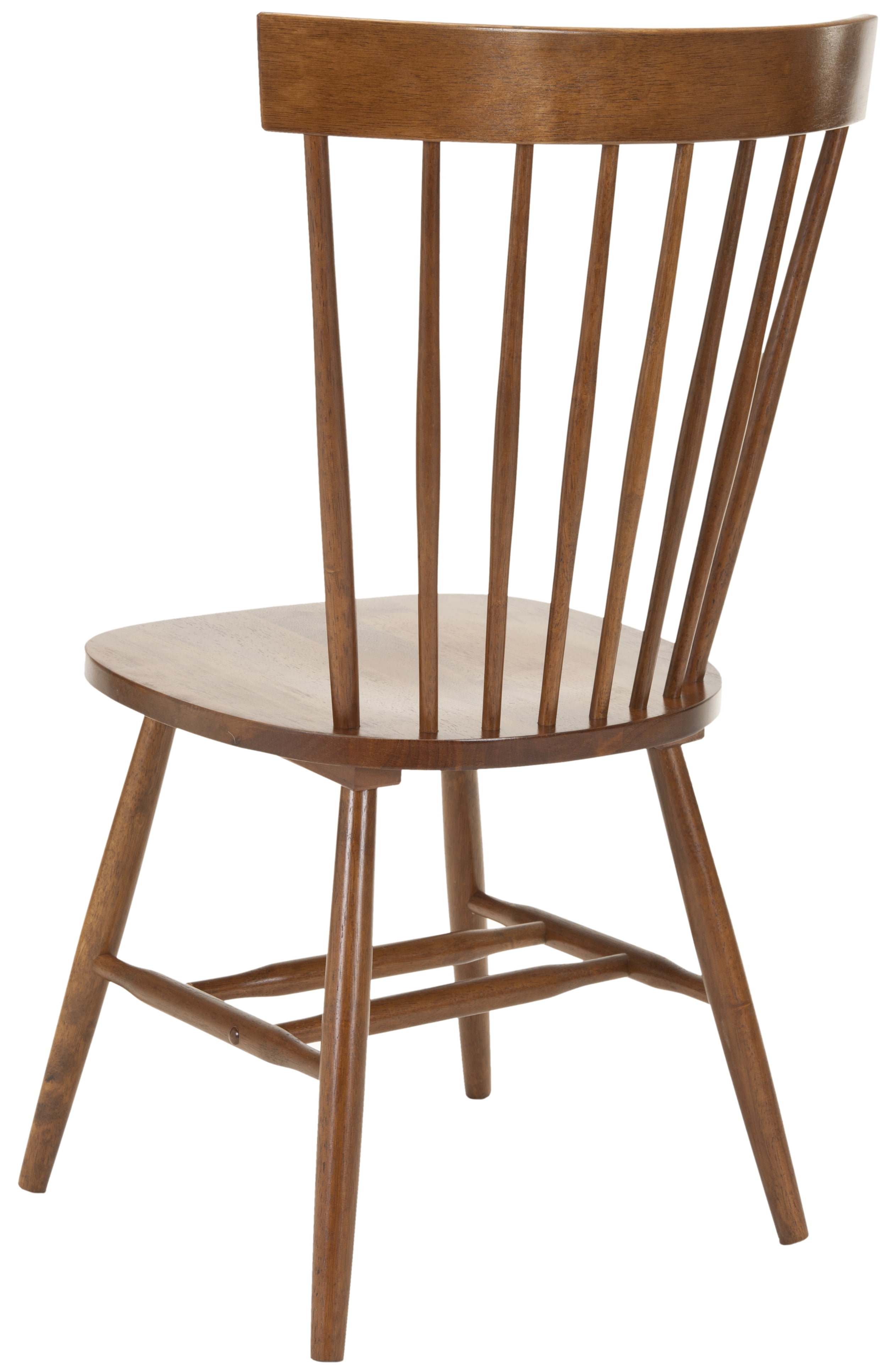 SAFAVIEH Parker Solid 17 in. H Spindle Dining Chair, Dark Oak, Set of 2
