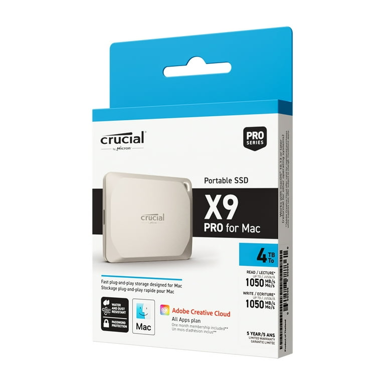 Crucial X9 Pro 2TB ポータブルSSD MAC 最適化 Amazon.com: Crucial X9 Pro for Mac 2TB Portable SSD, Up to