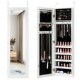 thumbnail image 1 of Costway Door Mounted Mirrored Jewelry Cabinet Armoire Storage Organizer, 1 of 10