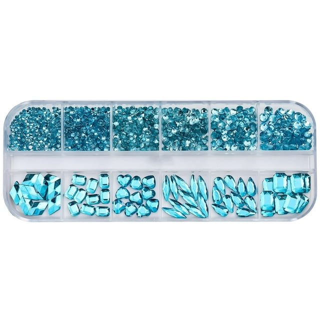 1 Box Sparkling Nail Rhinestones Create Stunning 3D Nail Art with Shiny Faux Crystal Charms for DIY Nail Designs
