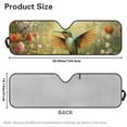 thumbnail image 7 of Uorisanigo Windshield Sun Shades for Rubicon Sahara TJ JK JKU 2 Door & 4 Door Gladiator Floral Hummingbird Car Sunshade Cover for Windshield Sun Visor Shade Car Accessories, 7 of 7