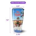 thumbnail image 5 of Merry Christmas Woofmas Xmas Noel Siberian Husky Elf Candy Cane Snow 30oz Stainless Steel Tumbler Insulated Cup with Lid Husky Dog Lover Gifts - 13017, 5 of 5