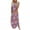 Purple3, variant on Azrian Summer Dresses Women Casual Loose Summer Printed Tank Dress Beach Sundress Crewneck Sleeveless Dresses