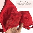 thumbnail image 3 of BIMEI Women’s Lace Pocket Bra for Breast Forms | Mastectomy Prosthesis Bra with Underwire & Sheer Lace | Ideal for Silicone Breast Forms, Red, 38, 3 of 4