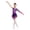 Purple, variant on Kids Girls Rhythmic Gymnastics Ballet Jersey Lyrical Dance Dress Split Shiny Rhinestones Ballet Leotard Dress Yellow 6