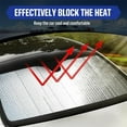thumbnail image 7 of Car Windshield Sunshade,Front Windshield Sunscreen Heatshield for Cool Interiors,Reflective Car Screen Protector,Foldable Reflective Sun Visor,Universal Fit Large,55''x27.5'',Silver,Topboutique, 7 of 7