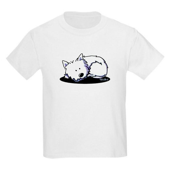 CafePress - Nap Time Westie Kids Light T Shirt - Light T-Shirt Kids XS-XL