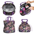 thumbnail image 2 of Pioneer Flower Floral Print Pattern Drawstring Lunch Bag Women - Drawstring Lunch Bag Insulated for Work Office - Stain-Resistant Large Lunchbags for Women with Multi-Pockets, 2 of 6