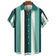 thumbnail image 4 of Camisa de moda con estampado de rayas, blusas de verano de gran tamaño para hombre, ropa informal de manga corta con botones, blusas de gran tamaño, camisas hawaianas, 4 of 5