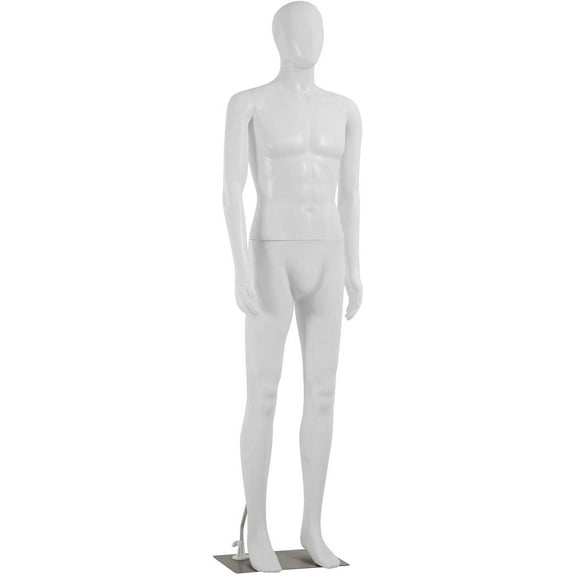 FDW 73 inch Adjustable Male Mannequin with Stable Base Stand, Perfect for Display