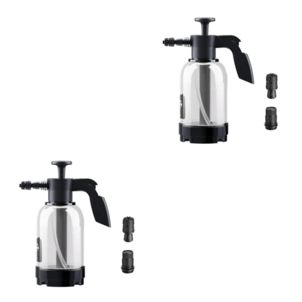 Riwesomey Rociador de agua con lanza de espuma para nieve para coche de 68oz, rociador para automático en el hogar, transparente Claro 2L 2piezas