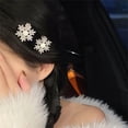 thumbnail image 4 of Weflink 6Pcs Rhinestones Snowflake Hair Pin Pearls Embellished Clip For Special Occasion, 4 of 20