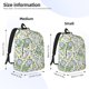 thumbnail image 2 of Disketp Vintage Utensils print Canvas Backpack Lightweight Travel Daypack Student Rucksack Laptop Backpack-, 2 of 5