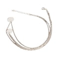 thumbnail image 2 of Guardurnaity Collar en capas Delicado brillo resistente Joyas estéticas Oro Estilo simple Colgantes colgantes Vestido diario Plata Type1 NO1, 2 of 6