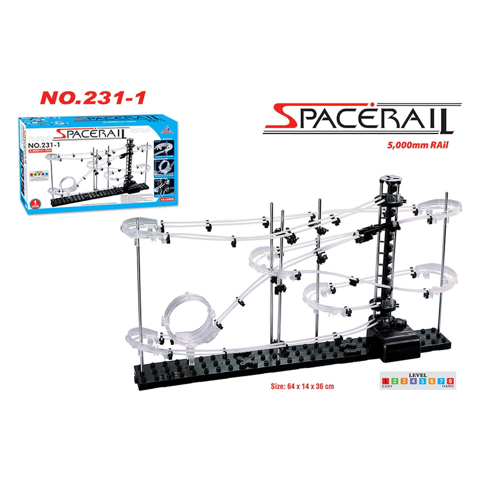 spacerail marble roller coaster