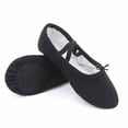 thumbnail image 6 of HAOTAGS Ballet Shoes for Girls, Practice Soft Sole Round&nbsp;Toe Yoga and Dance Shoes Black 32, 6 of 6
