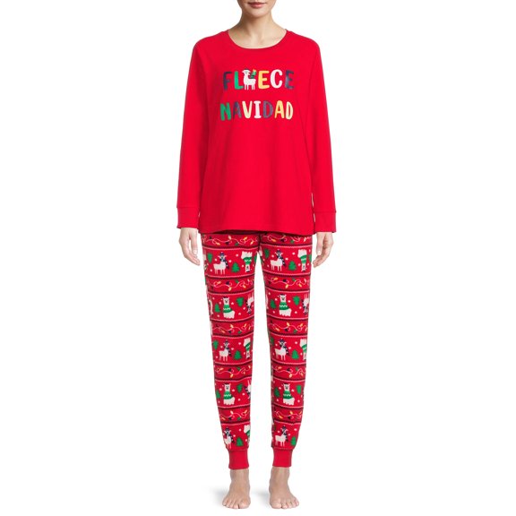 Sleepy Nites Fleece Navidad Holiday Matching Family Christmas Pajamas