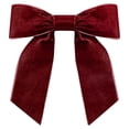 thumbnail image 2 of Wine Velvet Bows 5 Pack, 4.92 x 4.33 Inch Burgundy Decorative Ribbon Bows for Vintage Wedding Decor, Christmas Gifts, Wreaths, Mantels, Holiday and Event Styling, 2 of 2