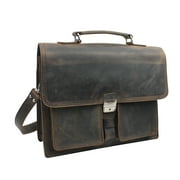 Pro Cowhide Leather Portfolio Briefcase L46.DV