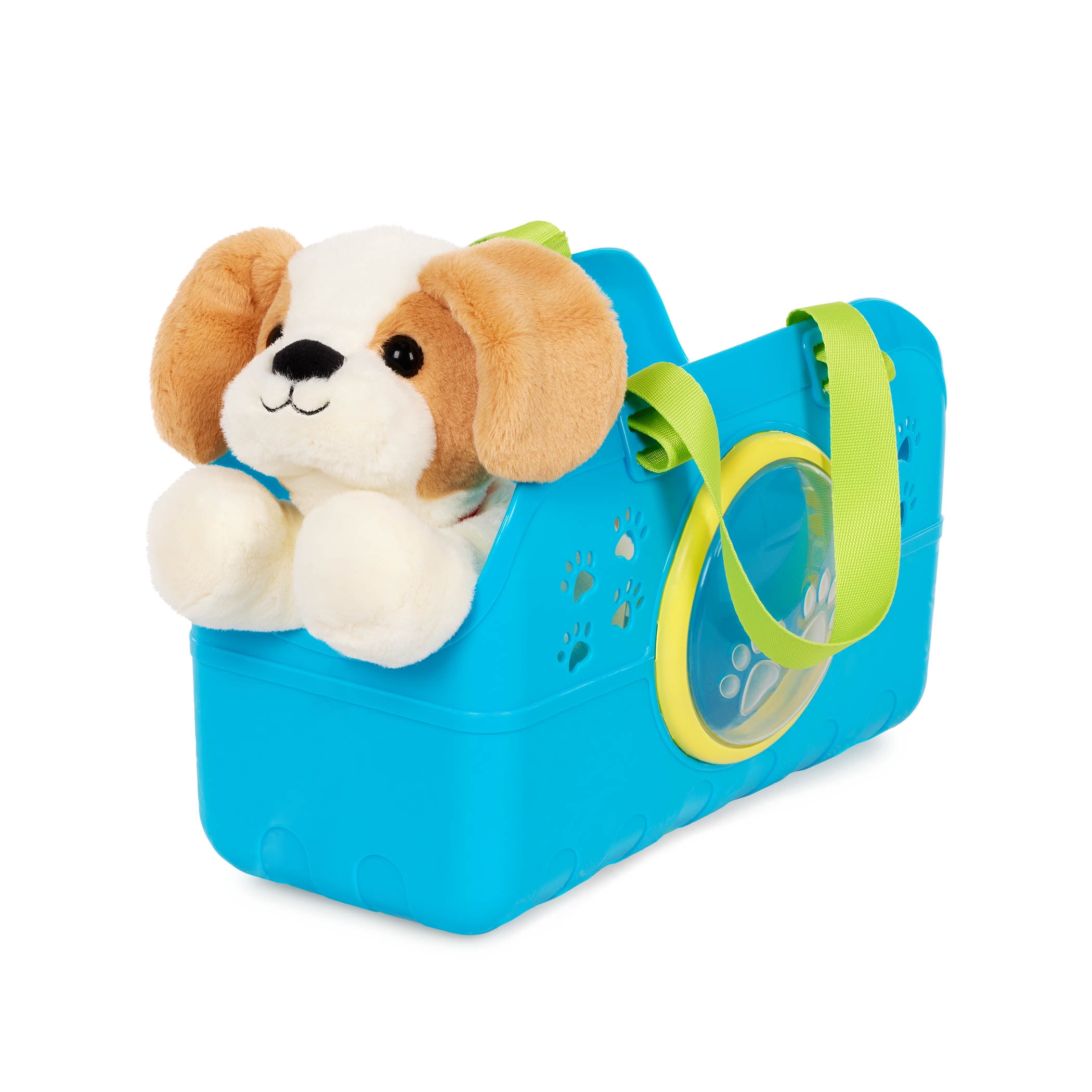 Battat Happy Puppy Vet Set with Plush Dog and 10 Plastic Accessories, Toddler and Preschool Toys
